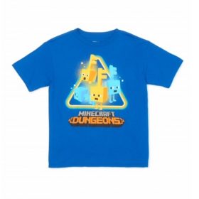 Minecraft Big Boys Short Sleeve T-shirt - Blue