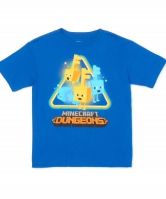 Minecraft Big Boys Short Sleeve T-shirt - Blue