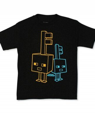 Minecraft Big Boys Short Sleeve T-shirt - Dark Grey