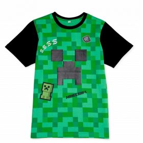 Minecraft Big Boys Short Sleeve T-shirt - Green