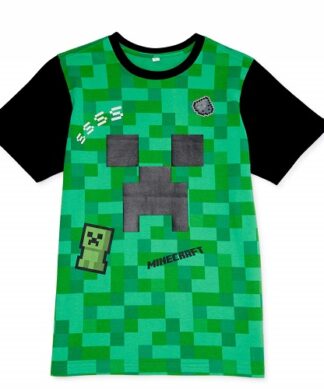 Minecraft Big Boys Short Sleeve T-shirt - Green
