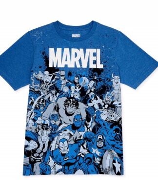 Marvel The Avengers Boys Exclusive Team 2 Tone Graphic T-shirt Top