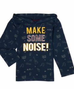 Garanimals Toddler Boys "Make Some Noise" Long Sleeve Hooded T-shirt Top