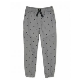 365 Kids Boys Woven Joggers Trouser Pant - Grey Prints