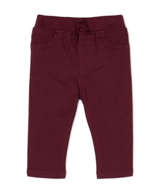 Garanimals Baby Boys Woven Trouser Pant - Wine