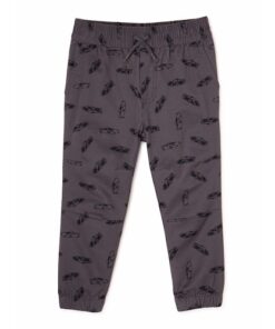 Garanimals Toddler Boys Solid Woven Joggers - Grey Print