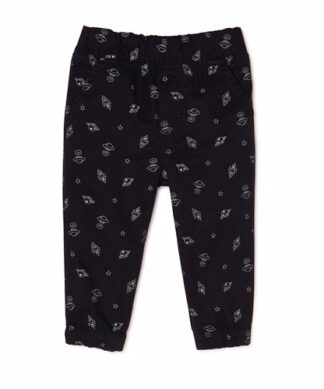 Garanimals Baby Boys Canvas Joggers Pants - Black Print