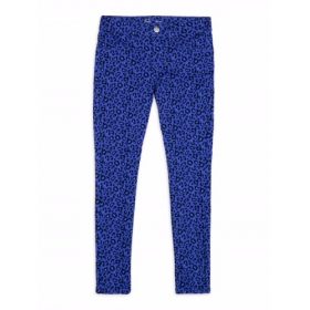 Wonder Nation Girls Fashion Print Pull On Jeggings - Blue