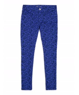 Wonder Nation Girls Fashion Print Pull On Jeggings - Blue