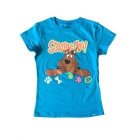 Scooby Doo Girls Short Sleeve T-Shirt Top -Blue