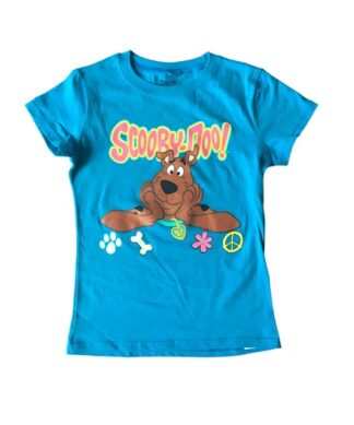 Scooby Doo Girls Short Sleeve T-Shirt Top -Blue