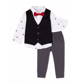 Wonder Nation Toddler Boys Button Down Shirt, Vest & Pant Suit