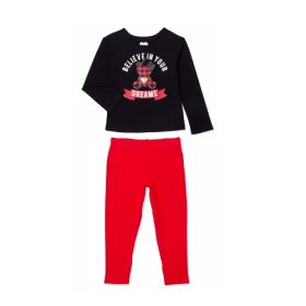 365 Kids Girls Holiday Long Sleeve Top & Jeggings Set