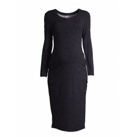 Time & Tru Women's Bodycon Maternity Midi  Daytime Dress