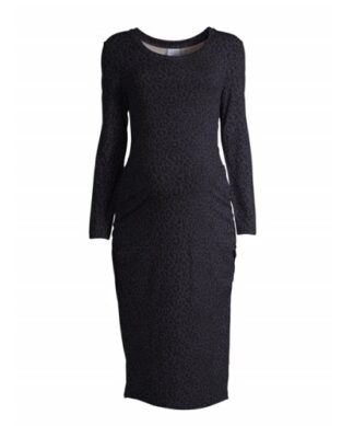 Time & Tru Women's Bodycon Maternity Midi  Daytime Dress