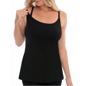 Secret Treasures Women's Maternity Nursing Camisole - Black