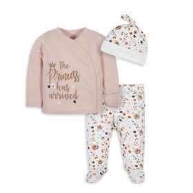 Gerber Organic Baby Girls Princess Take Me Home Set
