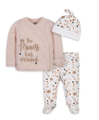 Gerber Organic Baby Girls Princess Take Me Home Set