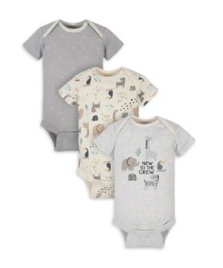 Gerber Organic Baby Unisex Bodysuit - 3 Packs