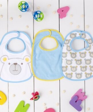 Parent's Choice Cotton Drool, Feeding Baby Boy Bib, 3pks