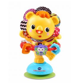 VTech Baby Twist & Spin Lion Rattle With Suction Cup 45+ Song, Phrases & More
