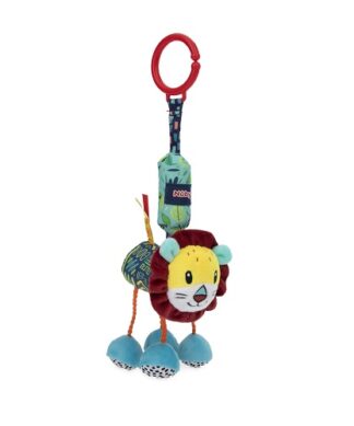 Nuby Safari Baby Chimes Toy With Inner Bell & C-Hook - Lion