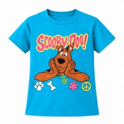 Scooby Doo Girls Short Sleeve T-Shirt Top -Blue