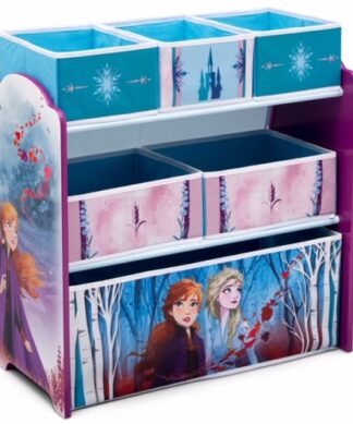 Disney Frozen II Design & Store 6 Bin Kids Toys Organizer & Storage - Shelf