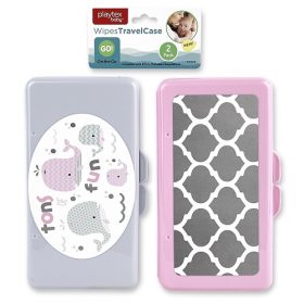 Playtex 2 Pack Baby Wipes Plastic Travel Case