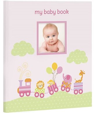 Lil Peach Animal Train Baby Milestones & Memory Book