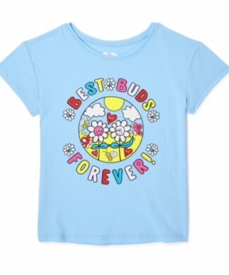 365 Kids by Garanimals  Girls Best Buds Short Sleeve Tshirt Top
