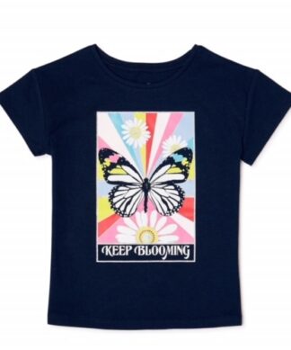 365 Kids by Garanimals  Girls Keep Blooming Short Sleeve Tshirt Top