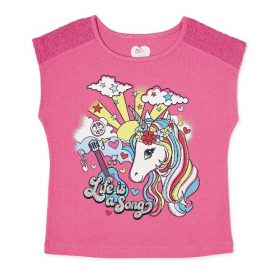 365 Kids by Garanimals Girls Life Is A Song Sleeveless Tshirt Top