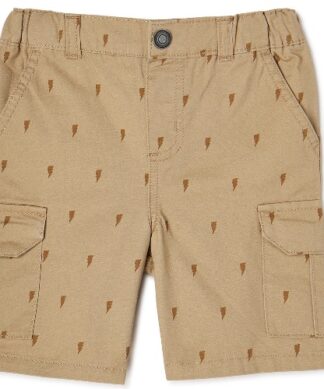 Garanimals Toddler Boys Cargo Print Shorts - Brown Bolts
