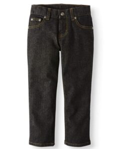 Wonder Nation Boys Relax Denim Jeans Trouser Pant- Black