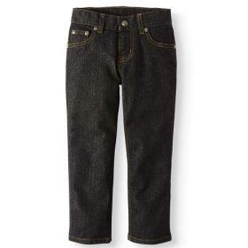 Wonder Nation Boys Relax Denim Jeans Trouser Pant- Black