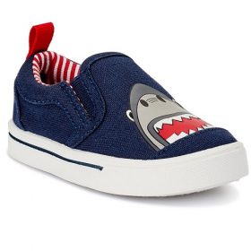 Wonder Nation Infant Baby Boy Shark Canvas Sneaker Shoe