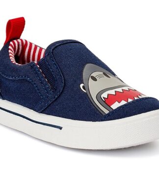 Wonder Nation Infant Baby Boy Shark Canvas Sneaker Shoe