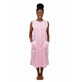 Prisca Lucia Women's Night Gown Robe For Breast Feeding Mums- Pink