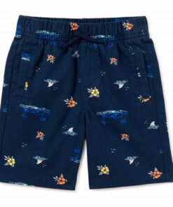 Garanimals Toddler Boys Woven Print Shorts - Navy Blue Floral