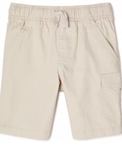365 Kids Boys Solid Cargo Shorts - Nude