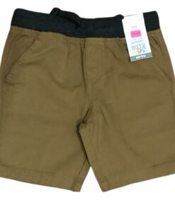 365 Kids Boys Knitted Waistband Pullover Shorts - Brown