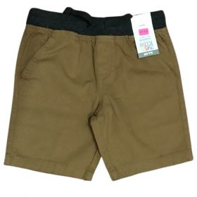 365 Kids Boys Knitted Waistband Pullover Shorts - Brown