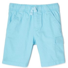 365 Kids Boys Solid Cargo Shorts - Aqua