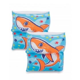 Play Day Inflatable Kids Swimming Arm Band Floater- Blue Shark