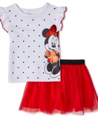 Disney Minnie Mouse Toddler Girls Top & Tutu Set.
