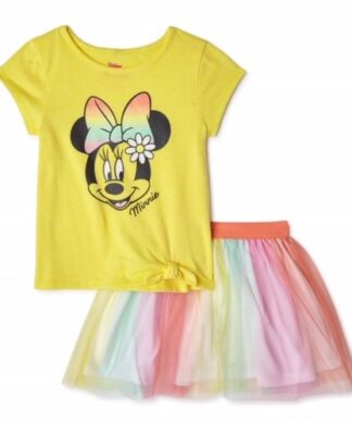 Disney Minnie Mouse Toddler Girls Top & Tutu Skirt Set - Yellow