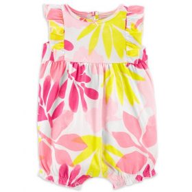 Carter's Child Of Mine Baby Girls Petals One Piece Romper