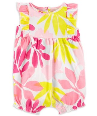 Carter's Child Of Mine Baby Girls Petals One Piece Romper