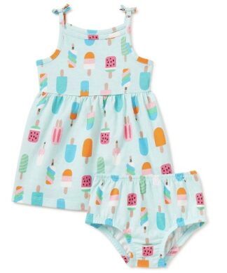 Wonder Nation Baby Girls Popsicle Sleeveless Dress 2pc